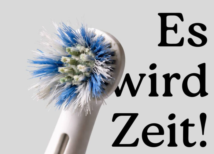 Es wird Zeit. Ausgefranste Borsten reinigen nicht mehr gründlich